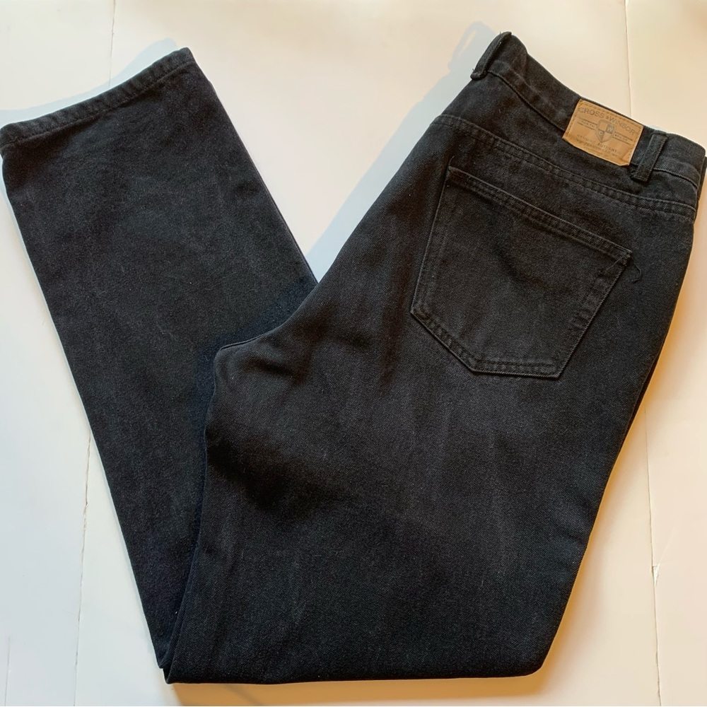 Cross & Windsor Men's Relaxed Fit Jeans in Black